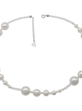 鹿尔施家水晶珍珠超酷潮项链