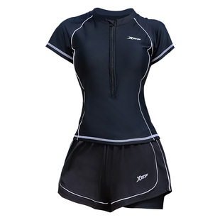 特步泡温泉分体泳衣女2026年新款保守显瘦微胖女孩遮肉度假沙滩装