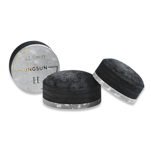 台球杆皮头中式八球头斯诺克小头桌球杆杆头多层枪头弹性软皮加塞