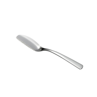 日本进口304不锈钢面包抹刀黄油刀果酱抹刀锯齿切贝果刀一刀三用