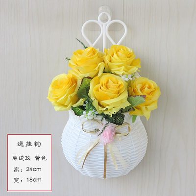 创意仿真植物壁挂花盆花篮餐厅家居挂饰墙面装饰阳台墙壁墙上挂件