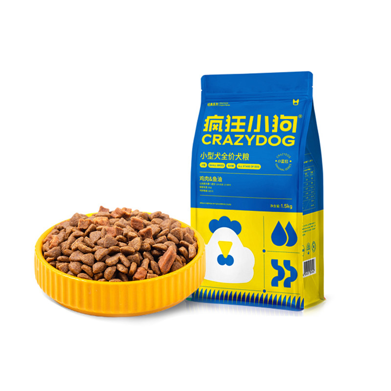 疯狂小狗狗粮小蓝包10比熊博美