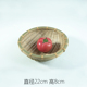 竹居小院竹编制品圆簸箕小型竹篓馍筐筲箕家用农家箩筐洗菜收纳筐