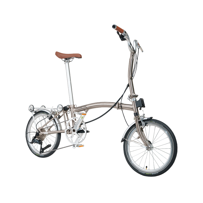 CRANSTON R9 Max 枪灰色 M把/S把9速16寸轻便复古小布折叠自行车