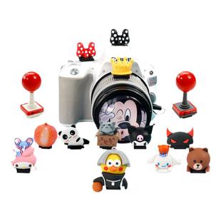 相机热靴盖卡通XM5库洛米zve10防尘创意适用于富士佳能R50索尼康微单相机单反xt50小黑子鸡你太美动物装饰