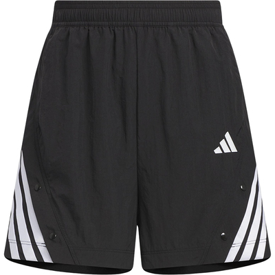 Adidas/阿迪达斯正品2025夏季女士梭织经典运动宽松短裤KE5852