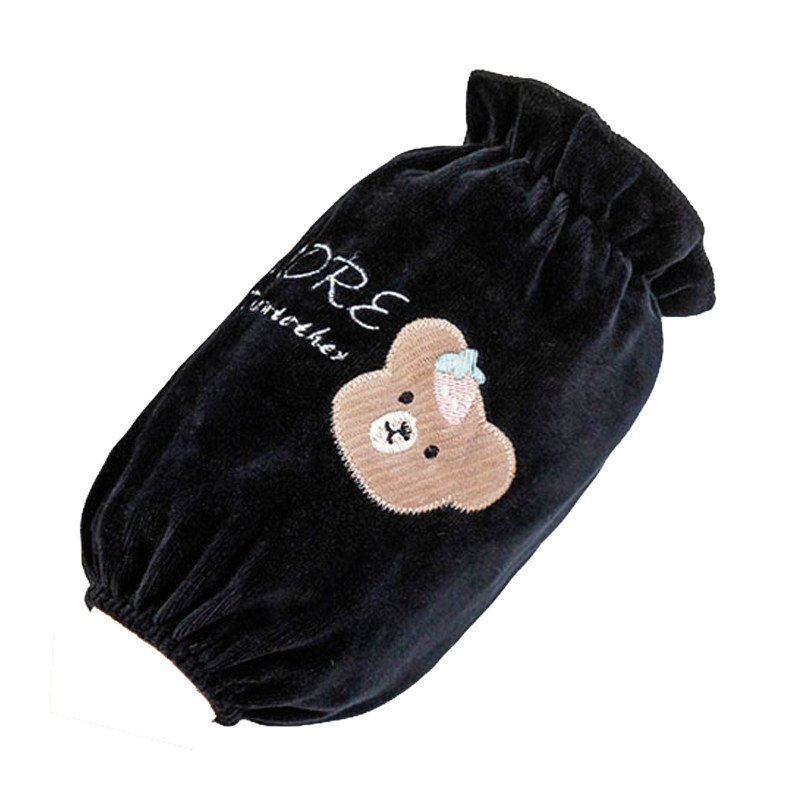 新款秋冬可爱短款绒布袖套女成人上班耐脏套袖男学生小孩防脏护袖