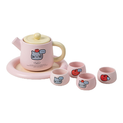 OCE酸糖家族茶壶六件套萌趣可爱高质量陶瓷年轻人聚会潮汕功夫茶