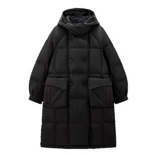【商场同款】乐町连帽廓形羽绒服冬新款中长款外套C2ACE4531