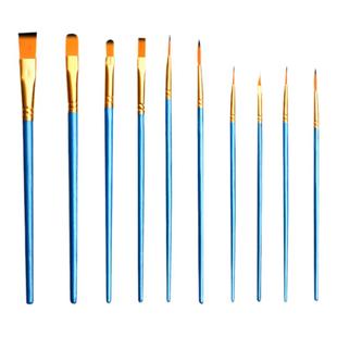 水粉画笔套装油画笔丙烯水彩颜料笔刷子美术生专用排笔一套儿童尼龙毛笔绘画画彩绘数字画中号勾线笔调色工具