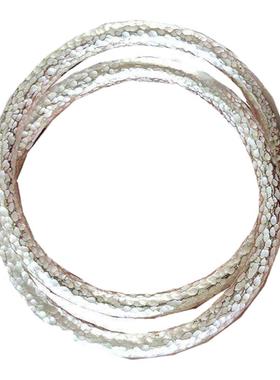 银色双环锤点镯子中国风