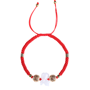 2026马年生肖红绳编织属龙狗兔牛手绳鸡形男女手链官网佩戴吉祥物