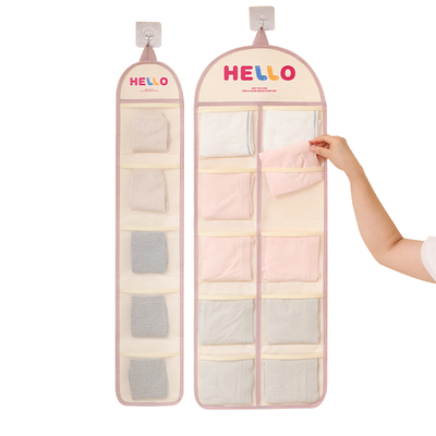 袜子收纳挂袋壁挂网兜