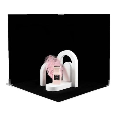 黑色背景板植绒吸光布摄影道具