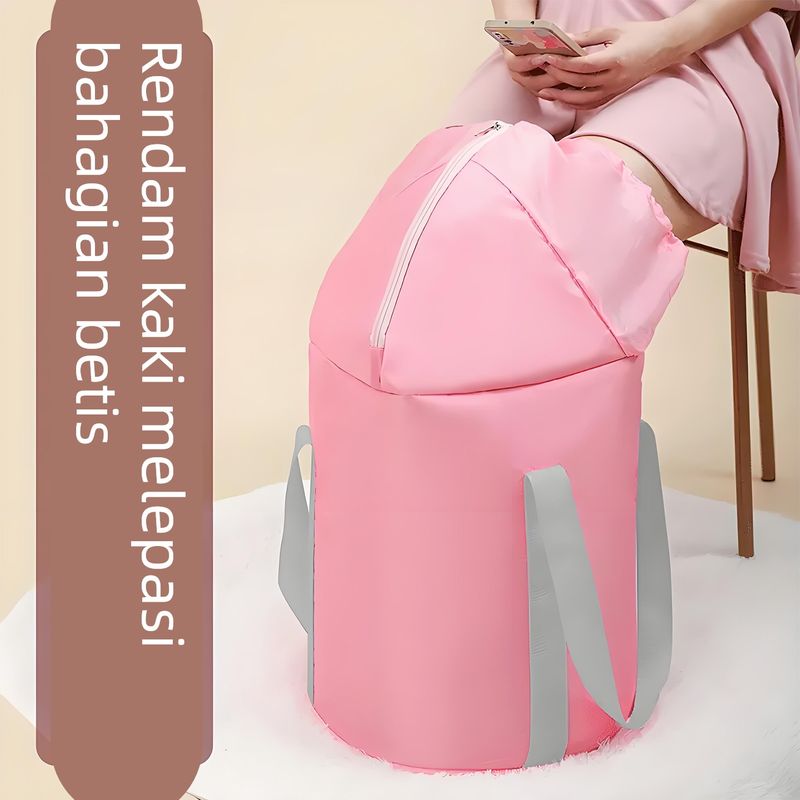 加长款泡脚桶高过小腿过膝可折叠便携式足浴盆桶家用熏蒸桶泡脚袋