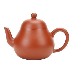 沈月 潮州枫溪手工朱泥100cc梨形壶紫砂壶小品红泥茶壶薄胎孟臣壶