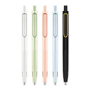 点石时空舱速干按动中性笔DS0154太空舱静音按压式水笔ins简约高颜值签字笔学生流行刷题笔可换1154笔芯黑0.5