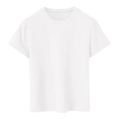 朗姿25棉质简约贴身内搭打底上衣春夏新款凉感修身短袖防晒T恤女