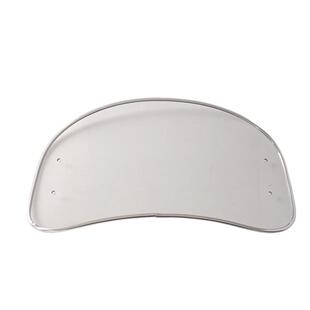 踏板摩托车前挡风板电动车挡风玻璃电瓶车挡风罩银边机车改装配件