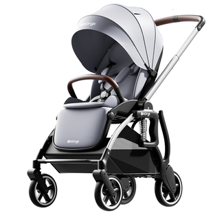 布格特避震婴儿手推车可坐可躺可折叠0-3岁新生宝宝高景观婴儿车