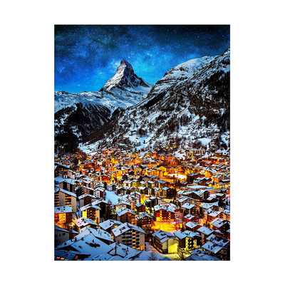 3djp阿尔卑斯山风景拼图1200片