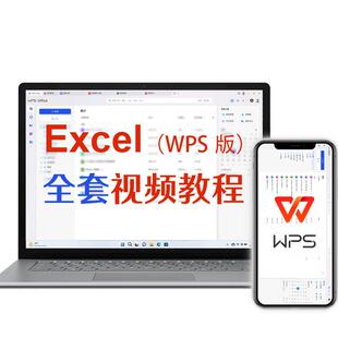excel教程wps2024视频教程入门到精通办公软件表格制作课程函数