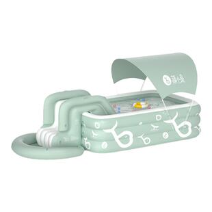 充气游泳池儿童家用小孩宝宝家庭加厚大人户外大型水池带滑梯婴儿