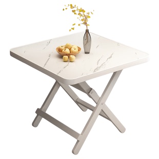 可折叠桌子餐桌家用小户型免安装简易吃饭桌便携式摆摊新型小方桌