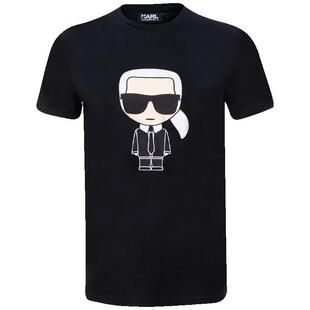Karl Lagerfeld老佛爷印花男士短袖T恤春夏特卖
