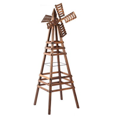 优友欧式实木花园风车