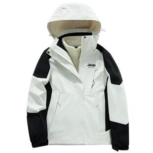 吉普JEEP spirt三合一风衣男女款情侣内胆西藏户外登山服夹克外套