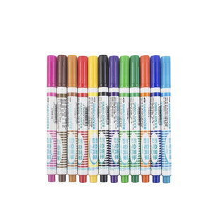 台湾雄狮600快干型奇异笔记号笔补线笔书写笔1.0mm12支装 勾线笔快干型奇异笔马克笔ROHS卤素报告