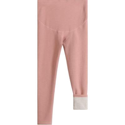 孕妇保暖裤加绒加厚怀孕期冬季蚕丝羊毛打底裤可调节睡裤薄绒秋裤