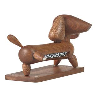 几人设计电话挪车牌临时停车号码牌中控屏摆件实木高级感新车礼物