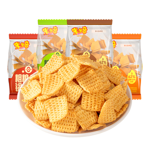 秒杀米多奇粗粮锅巴零食小吃膨化食品办公室烧烤香辣味45g