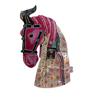 唐马非遗皮影摆件送老外商务会议创意软装客厅乔迁礼品客厅装饰画