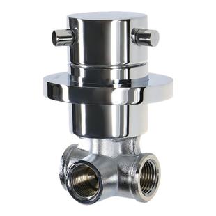 埃美柯转换阀热水器太阳能管路切换水源开关阀门黄铜暗装预埋JG15