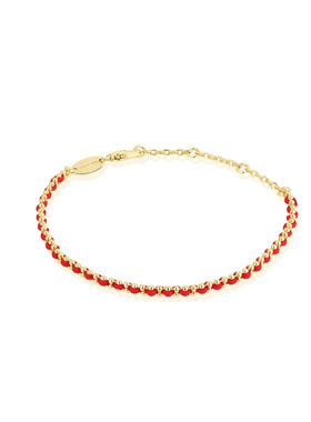 纯手工编织手绳手链18K镀金不掉色新中式红黑手绳2024年本年新款