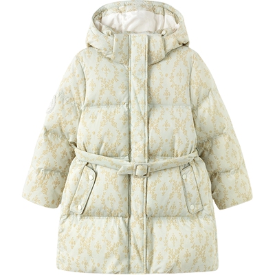 巴拉巴拉高端线女童羽绒服冬季新款童装儿童白鹅绒外套洋气长款厚