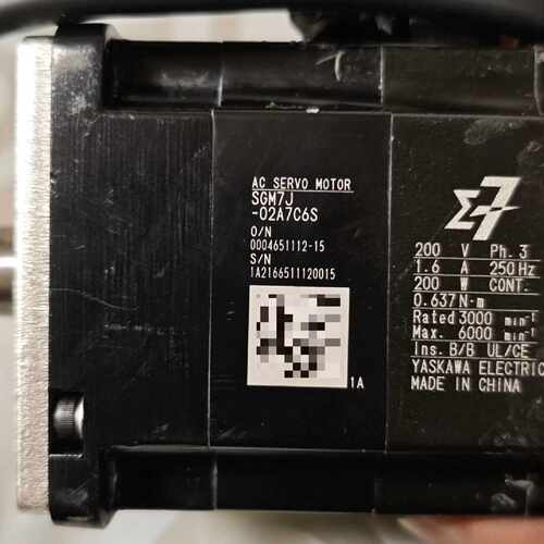 〔议价-可维修〕安川SGM7J-02A7C6S 功能正常 工业自动化配件