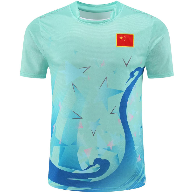 刺绣款男女乒乓羽毛球套装大赛服速干透气文化衫运动短袖短裤定制