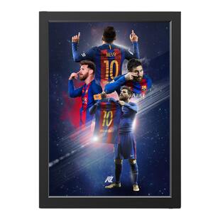 世界杯阿根廷梅西海报相框摆件足球礼品装饰画挂画纪念品周边手办