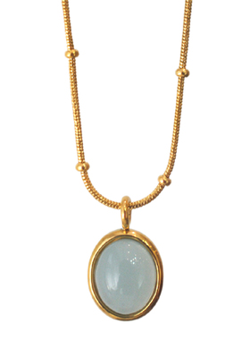 2021新款蓝色海洋项链小众设计师