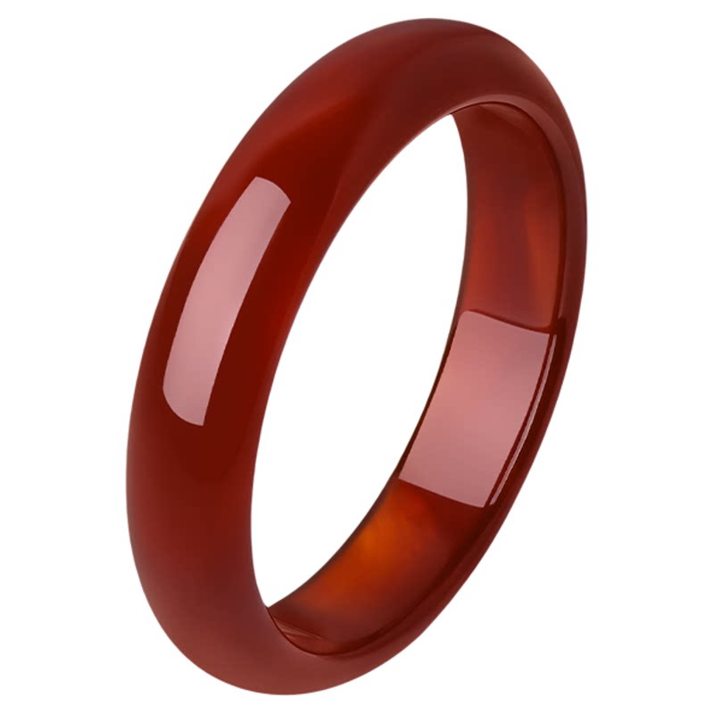 周大生枫叶红玉髓叮当手镯女新中式国风显白设计生日礼物送女朋友