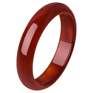 周大生枫叶红玉髓叮当手镯女新中式国风显白设计生日礼物送女朋友