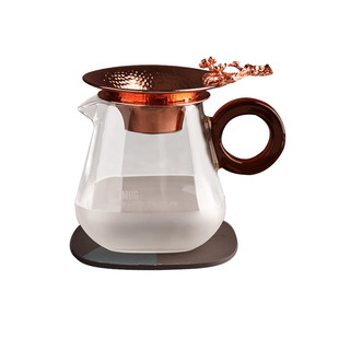 ortor公道杯耐热玻璃分茶器公杯分茶杯公道壶带过滤茶漏茶具配件