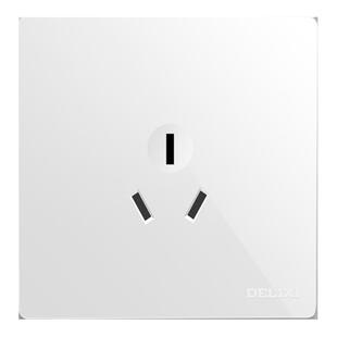 德力西开关插座明装三孔16A空调插座明线插座面板多孔墙壁插座