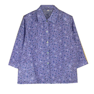 中老年人女妈妈春秋长袖衬衫衬衣开衫老人夏天衣服奶奶套装