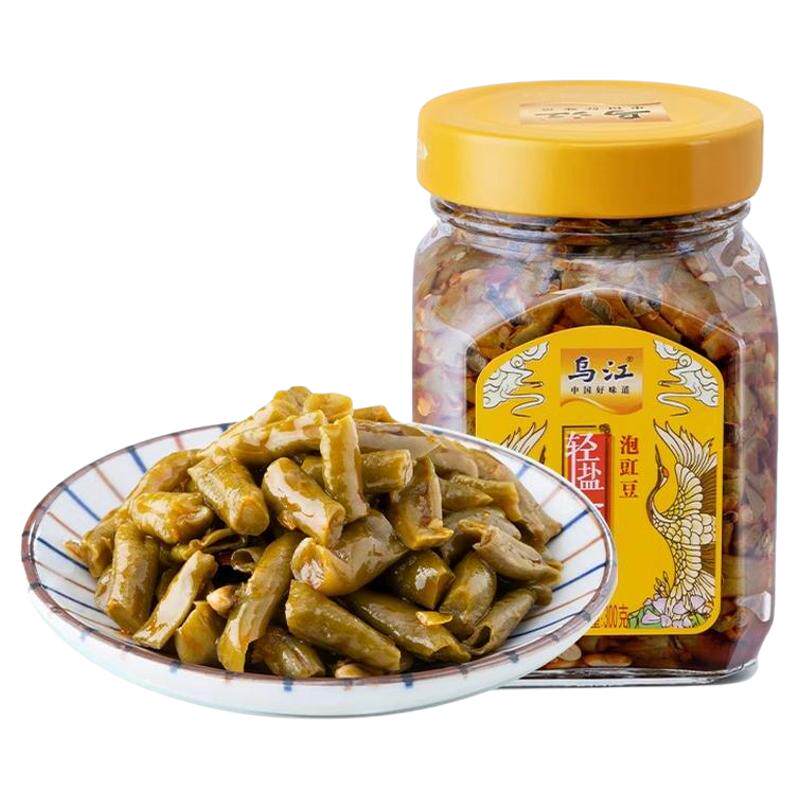 乌江泡豇豆300g瓶装下饭菜开味菜酸豆角佐餐酸豇豆泡青菜泡菜咸菜