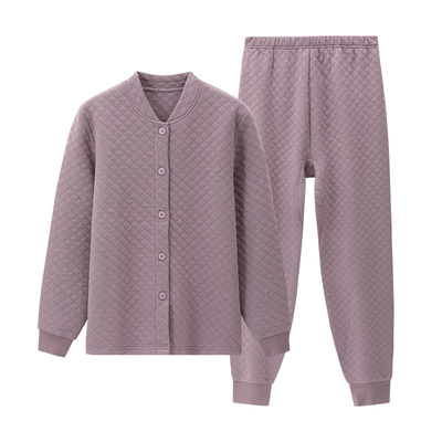 鹅牌秋冬新品男女加厚亲肤秋衣秋裤新疆棉纯棉保暖内衣套装开衫